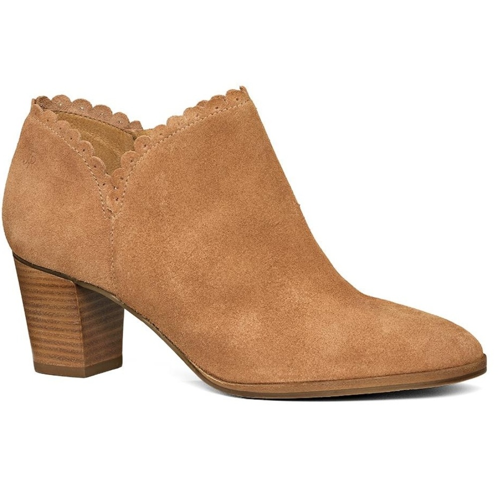 Jack Rogers Marianne Suede Oak Ankle Boots